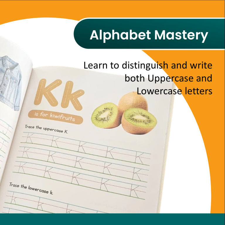 All-in-One Tracing Workbook for Kids (Ages 3–5) | Shapes, Uppercase & Lowercase Alphabets, Numbers 0–9